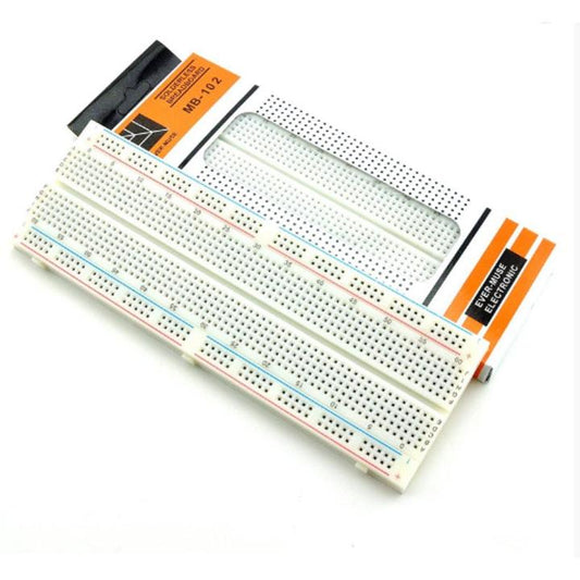 Mb102 Breadboard 830 Points Solderless Prototyping Breadboard